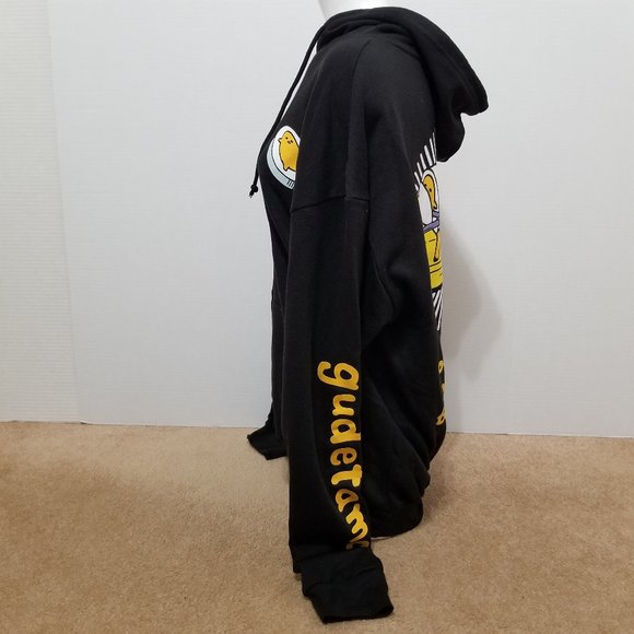 Gudetama hoodie 2XL NWT You Can Roll But You Can't Hide pullover lazy egg Sanrio - Picture 2 of 14